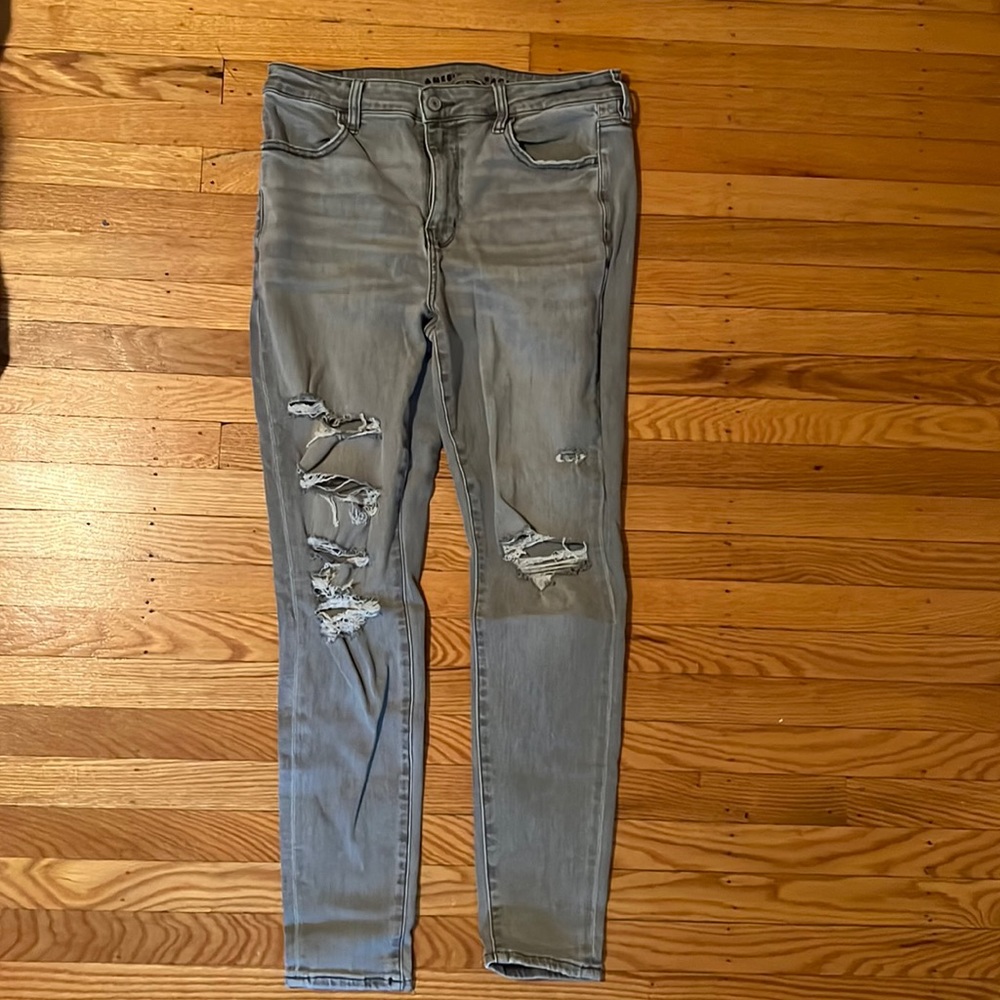 American Eagle Ne(x)t Level Stretch Ripped High-Waisted Jeggings